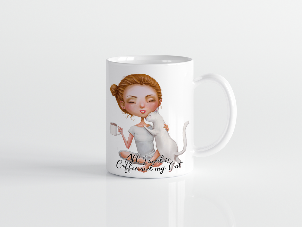 All I need is coffee and my cat mug