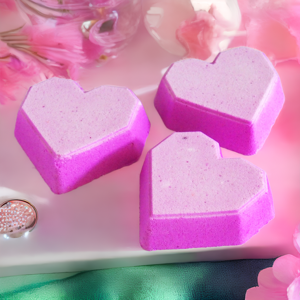 Geometric Heart Bath Bomb