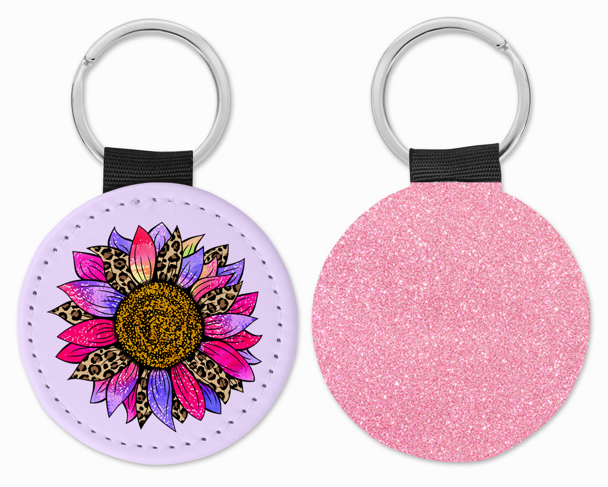Pink Glitter Keychain Various Designs Craft Delight