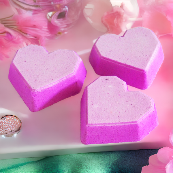 Geometric Heart Bath Bomb